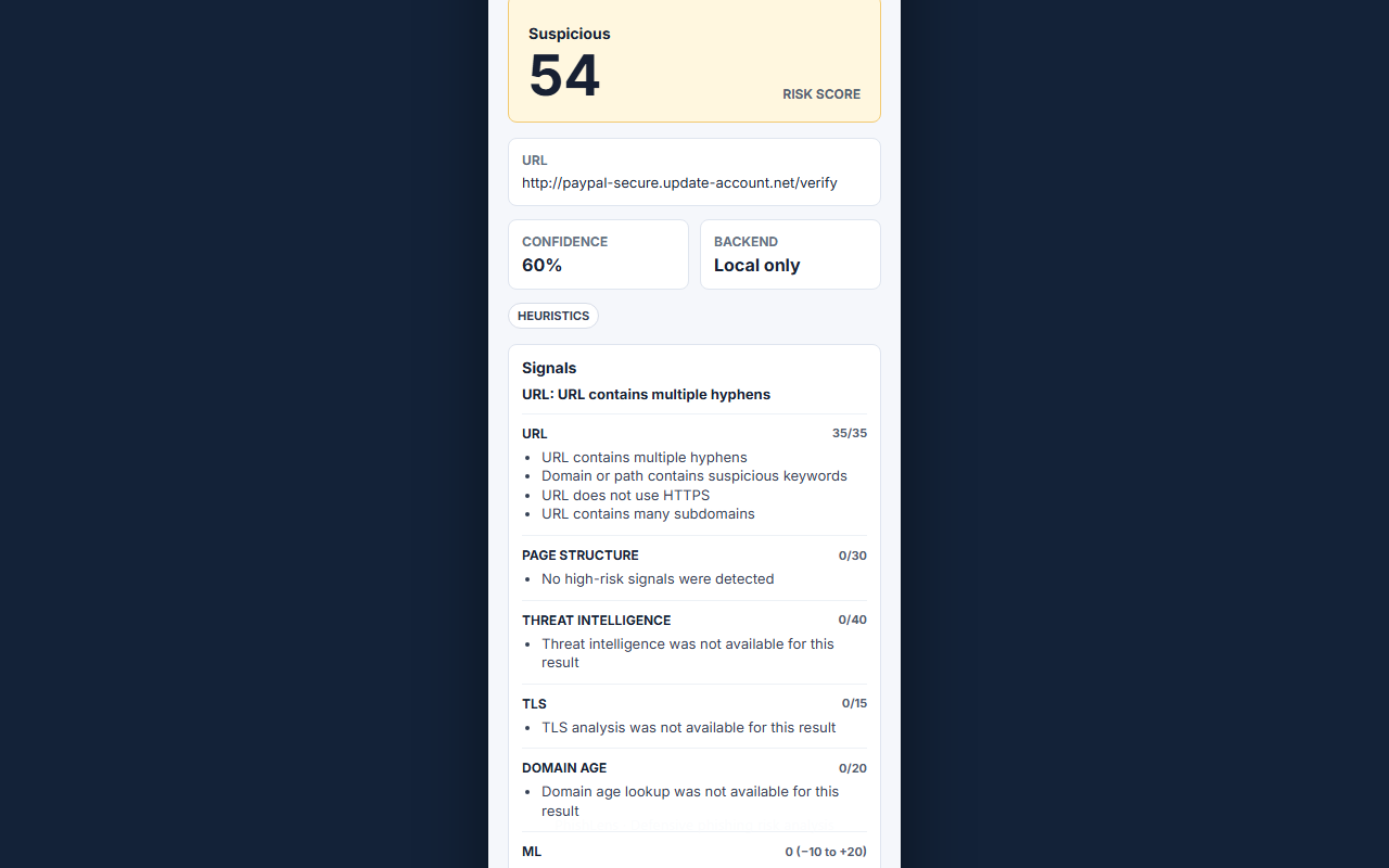 Local-only mode